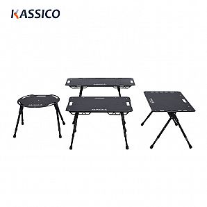 Faltbarer taktischer Campingtisch aus Aluminium für Reisen, Grillen, Picknick, Garten