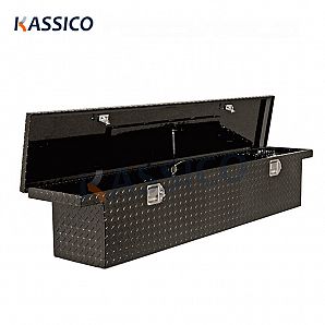 Schwarze Aluminium-Crossover-LKW-Ladeflächen-Werkzeugkästen